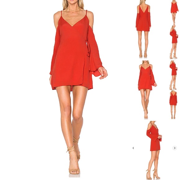 Lovers + Friends Cutout Shoulders Wrap Dress - Picture 1 of 10